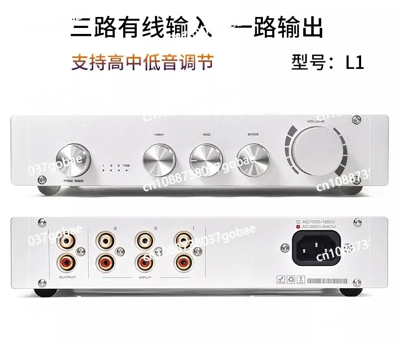 2.0/2 Channel Tone Preamp HiFi Amplifier Bluetooth 5.0 Connectivity for Enhanced Audio Experience