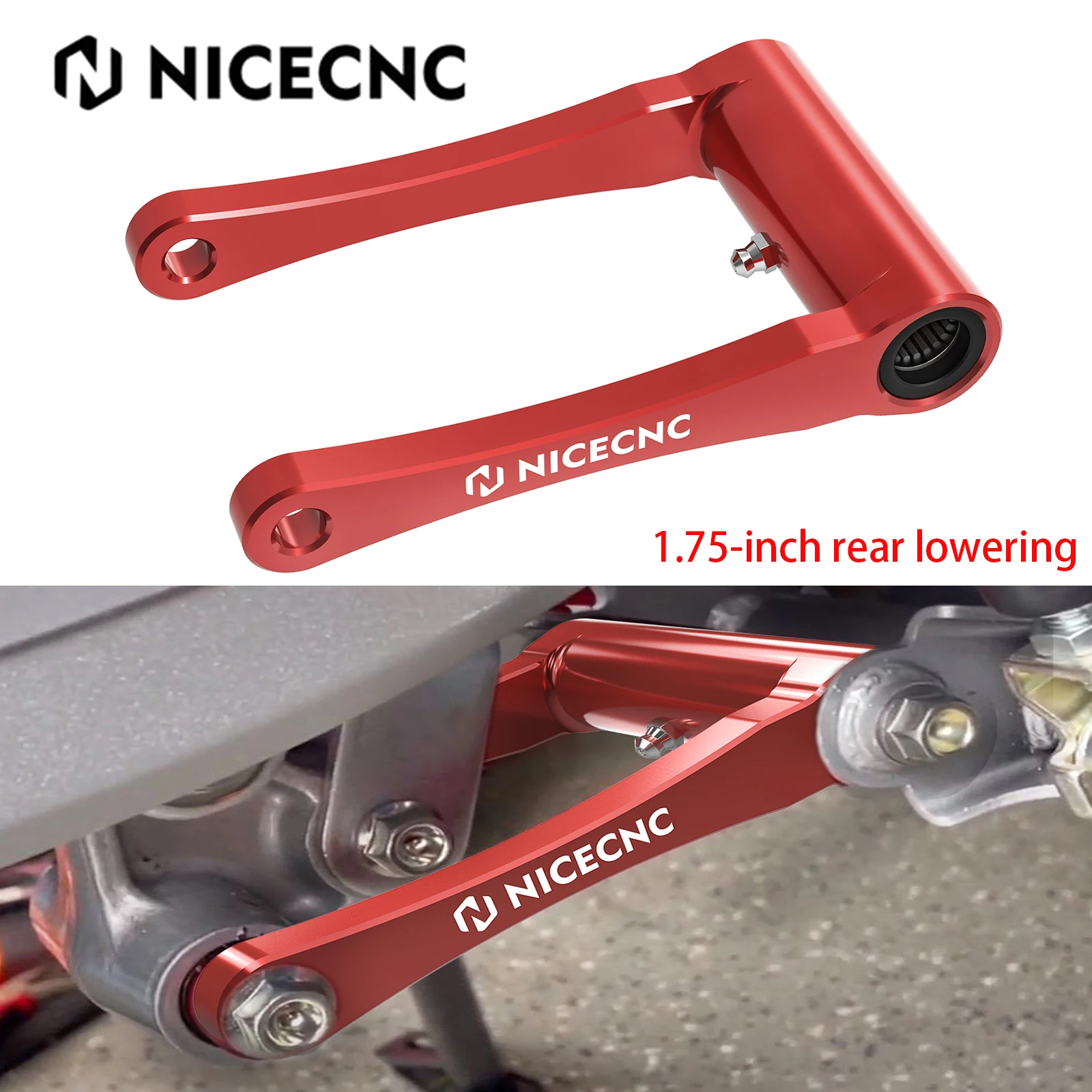 

For Honda CRF300L CRF300 L CRF 300 L RALLY 2021-2024 2023 NICECNC Rear Shock Suspension Lowering Link Kit Replace 52475-K1T-E10