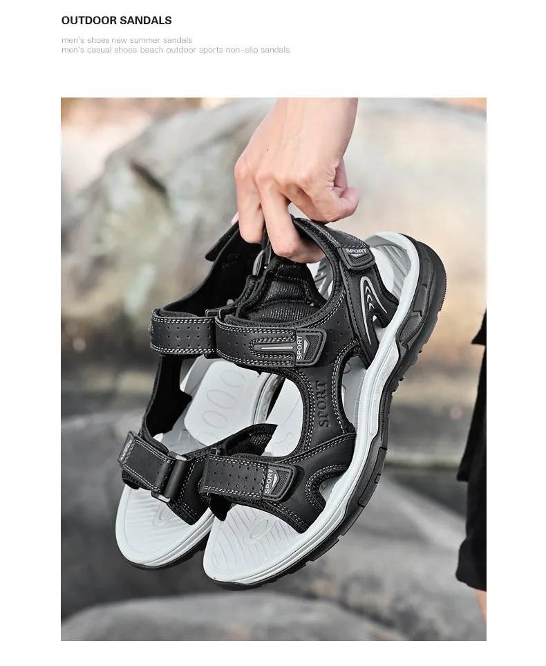 Sommer Herren-Sandalen Lässige Bequeme Sandalen 2025 Neue Designer-Sneaker Leichte Outdoor-Sandalen Strandsandalen Herrenschuhe – Detail 15