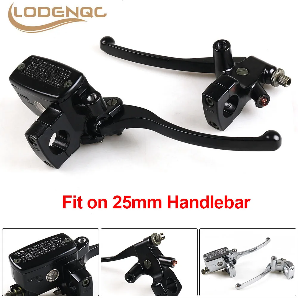 Aluminum Motorcycle 25mm Brake Clutch Master Cylinder Lever Fit On 25mm Handlebar For NV600 VT600 Shadow VLX600 1998-2008