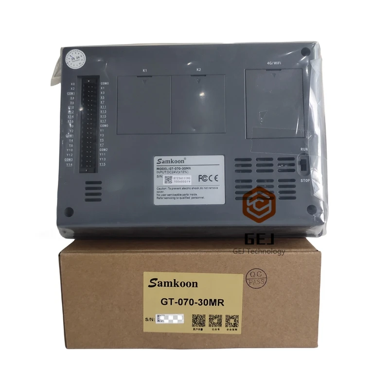 Samkoon HMI+PLC 7 Inch GT-070-30MR GT-070-30MR-G 16 switch inputs and 14 relay outputs