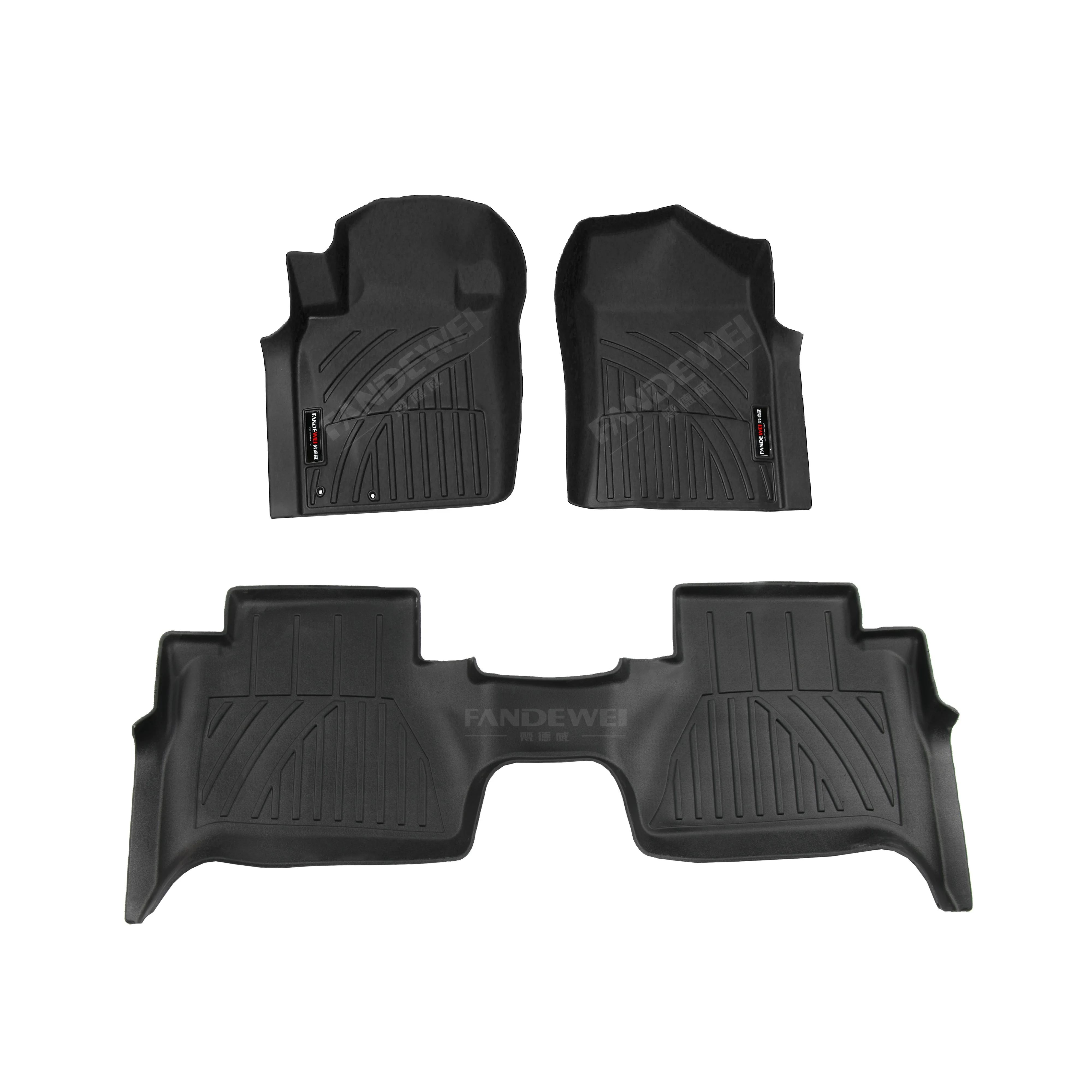 Vehicle Mat Floor Mats Car Interior Accessories Customized Car Floor Liners for NISSAN NP-300 2nd Row with Cup Holder