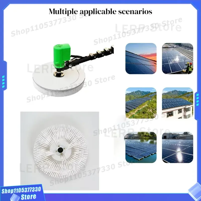 Automatic Solar Panel Cleaning Tool Single Head AC Power Supply Equipment for Home Photovoltaic System Maintenance Brush