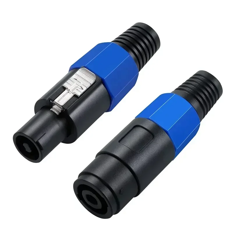 2/4Pcs Speaker Powercon Connector 4 Pin 4 Core Locking Plug Socket Professional Audio Power Plug Speakon Connector
