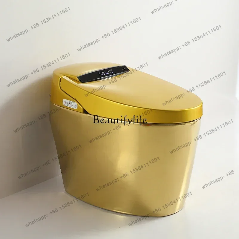 12Household golden smart toilet fully automatic flip