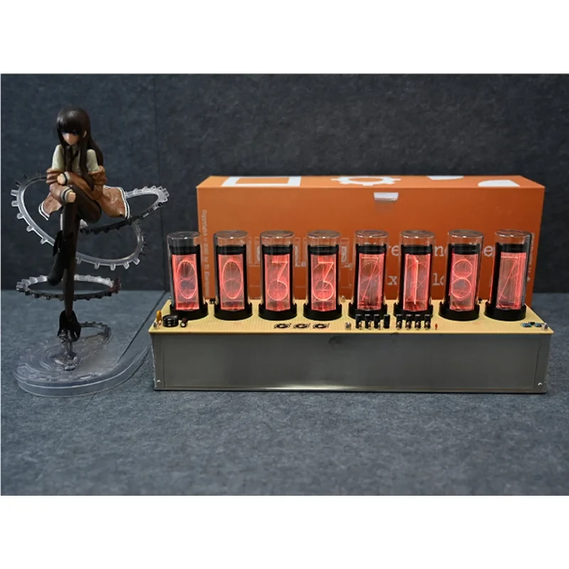 World Line Rate of Change Detector, Nixie Tube Clock,Gate Anime Peripherals / Figure Gift Models, Gifts, Home Decorations