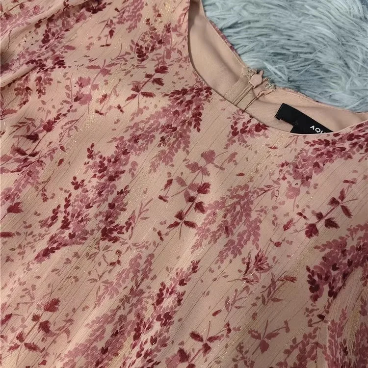 Ele longo sve iny tead impresso a linha dr para meninas outono novo sle ci commute adequado senhoras redondas ne dr