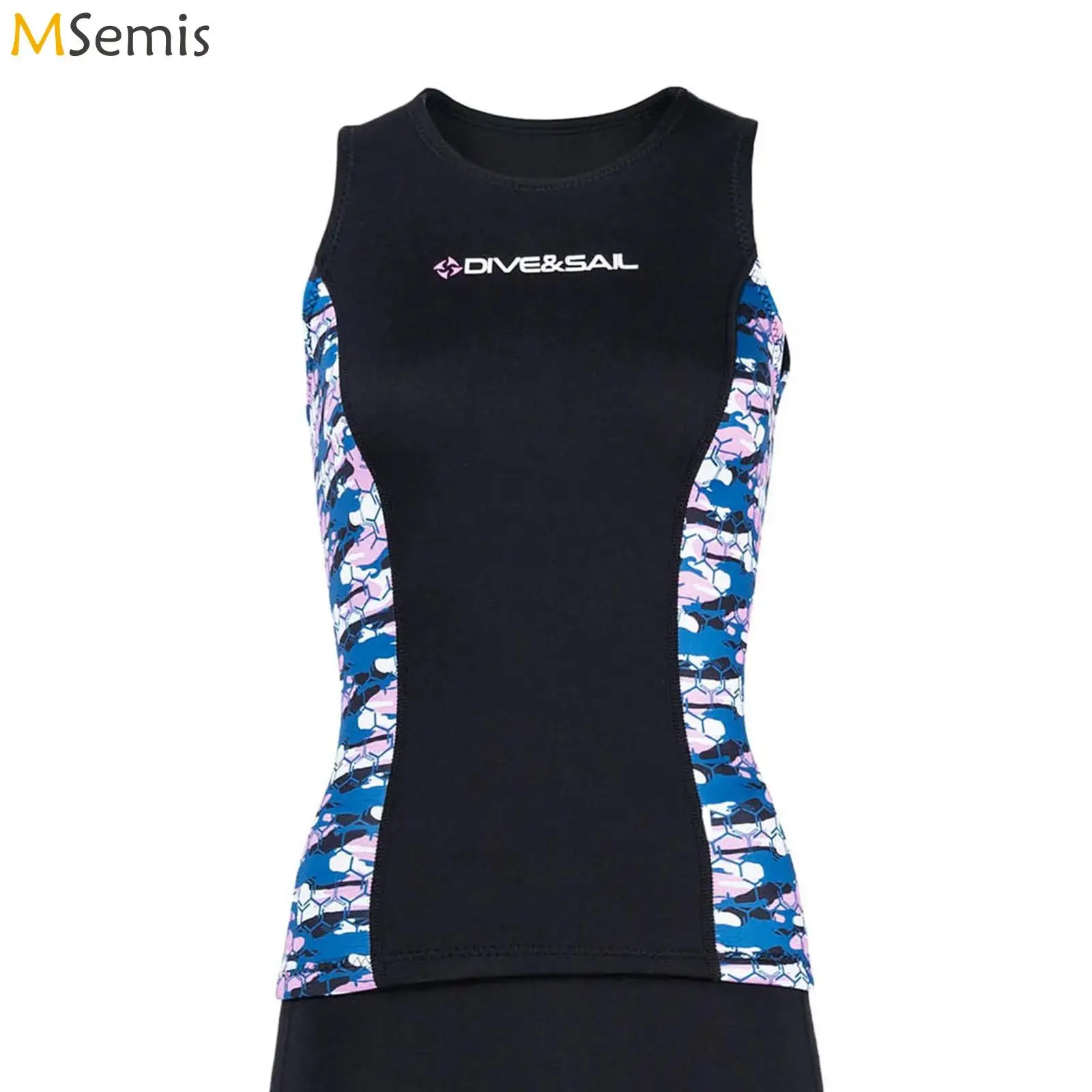 

Женский гидрокостюм-топ из неопрена 2 мм, безрукавка, для плавания, сёрфинга, дайвинга, утеплённый, для защиты от холода