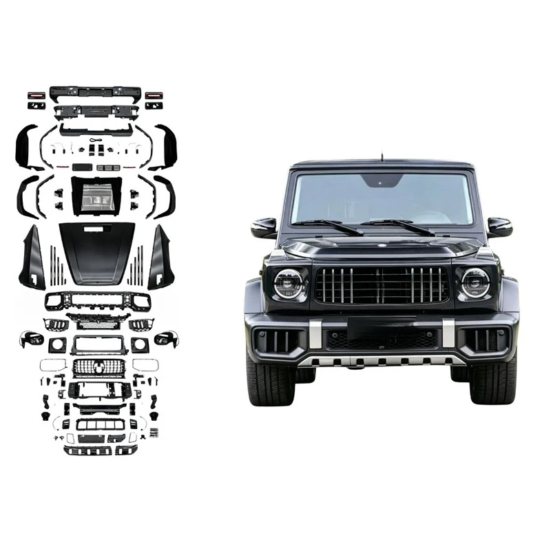 High Quality Bolt-On Body Kit Fit for W463 W465 2007-2024 Front Bumper Grille Hood Universal Fit Exterior Tuning Parts 1 Year