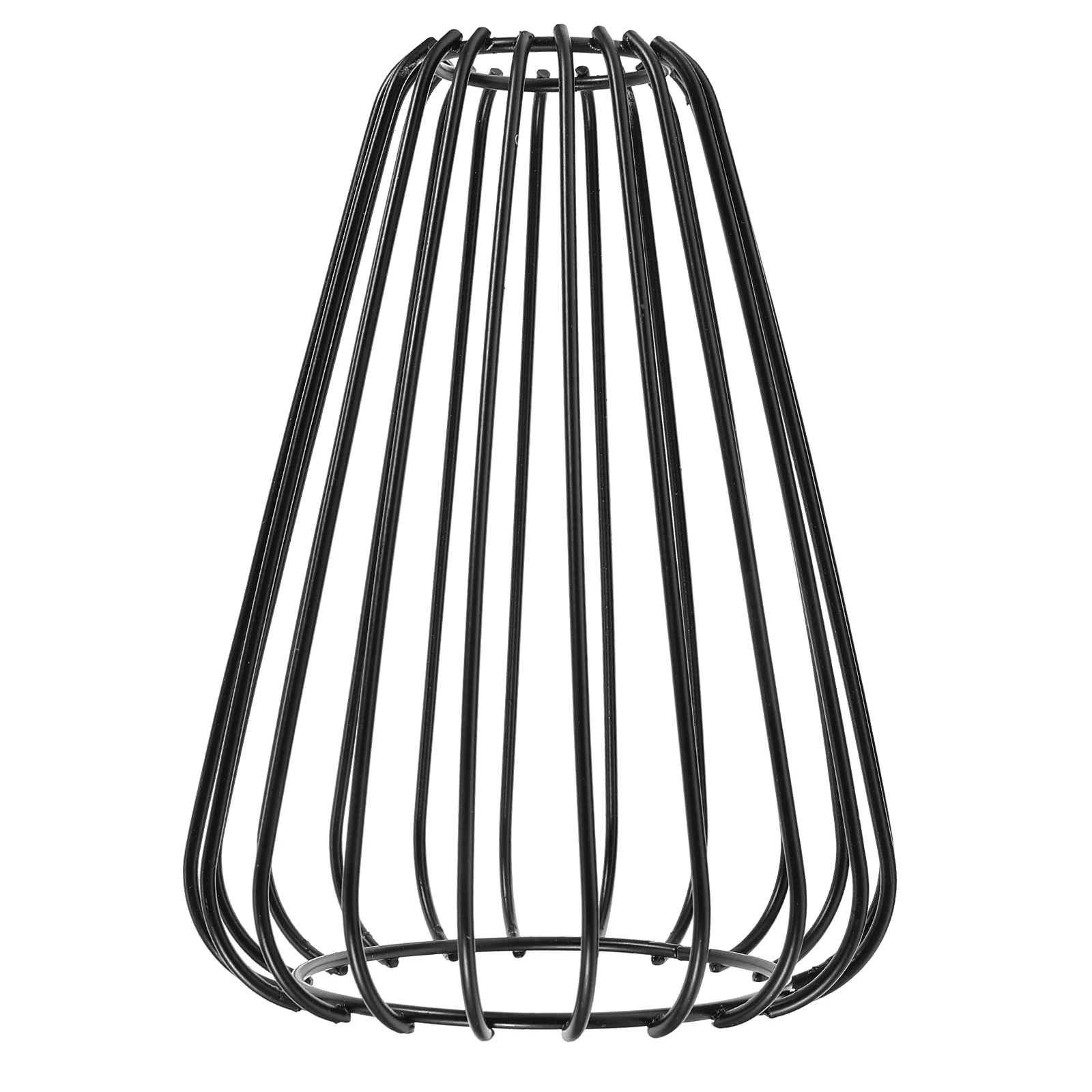 

Retro Metal Lampshade 13x18cm Black Drop Shape Hollow Out Iron Wire Cover Decorative Mesh Shade for Pendant Wall Light