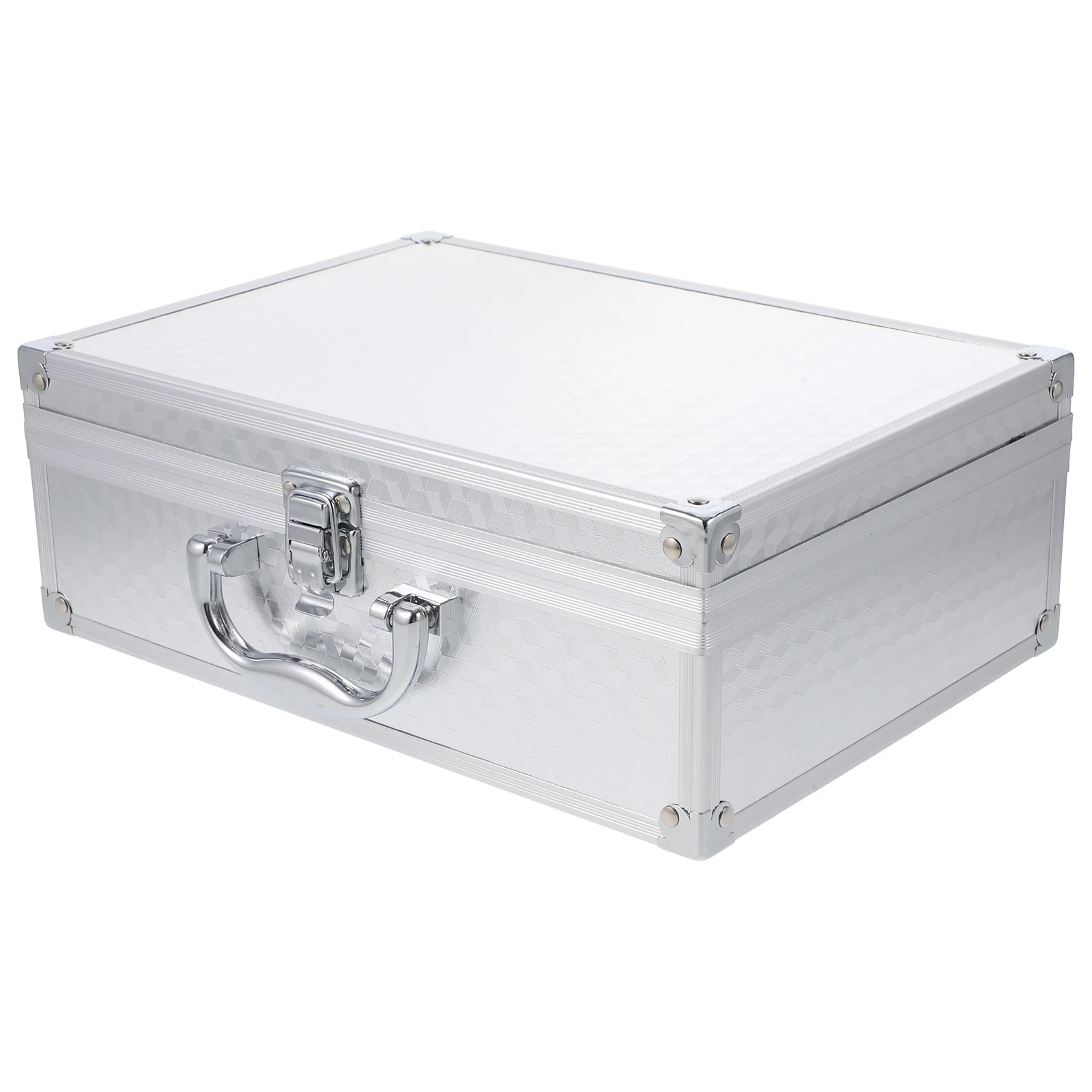 

Aluminum Alloy Tool Portable Metal Storage Case With Handle Durable Sturdy For Travel Outdoor Tool Organizer Carrying Case