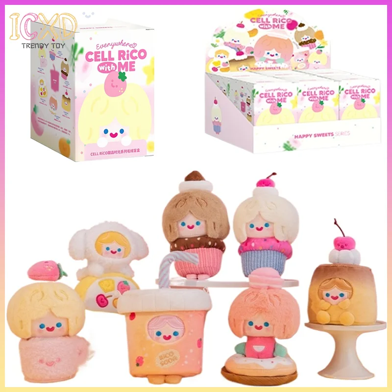 

New Cell Rico Happy Sweets Series слепая коробка плюшевая сумка кулон кукла модные игрушки Rico Mystery Box коллекционная кукла подарок на день рождения для девочки