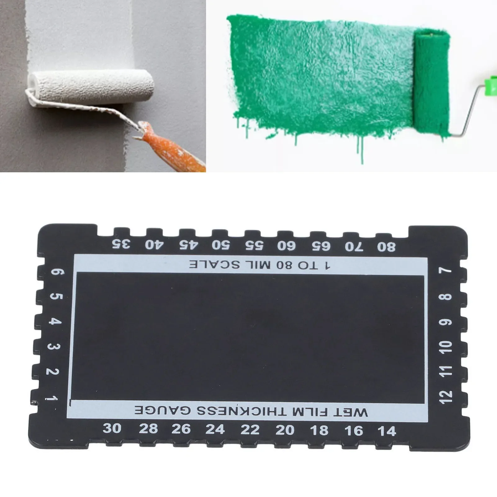 Thickness Gauge Comb Aluminium Alloy Dual Sided Wet Film Thickness Gauge Card for Painting