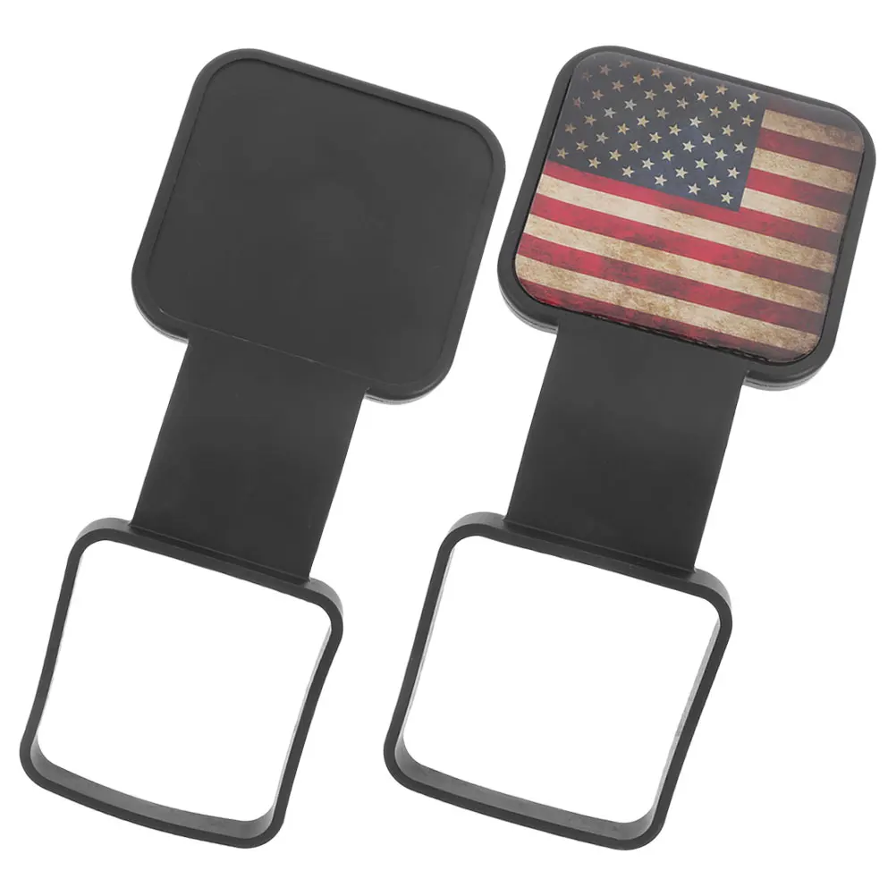 

2pcs Trailer Hitch Cover Car Tow Protector Dust Plug Red Black Protective Cap for SUV Trucks Accessories Car Hitch