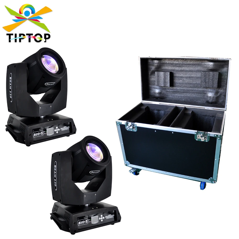 

Flight Case 2IN1 Packing with 230W 7R Sharpy Beam Moving Head Light Disco Studio Theatre Stage Moving Heads 48 Prism Beam Effect