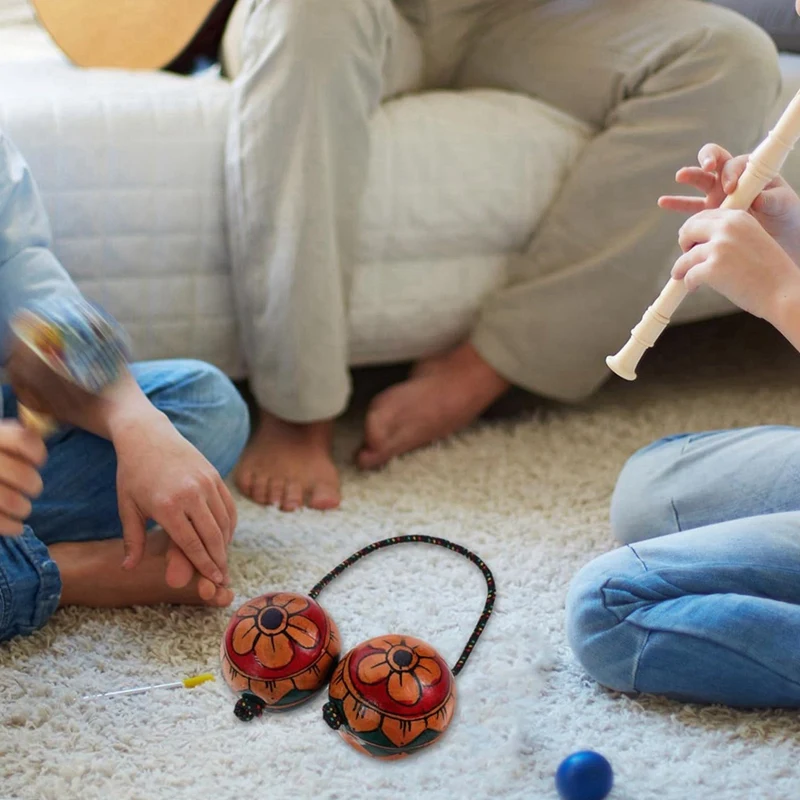 20X Hand Drawn Maracas Musical Instruments Rhythmic Balls Shaker Rhythm Balls Shaker Shaking Balls Hand Shaker Balls