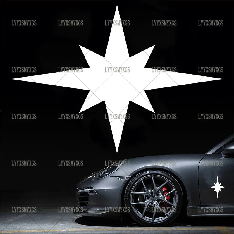 

Self-Adhesive Custom Polaris Star Car Stickers Waterproof Sunscreen Vinyl Decal PVC wholesale Car Accessories