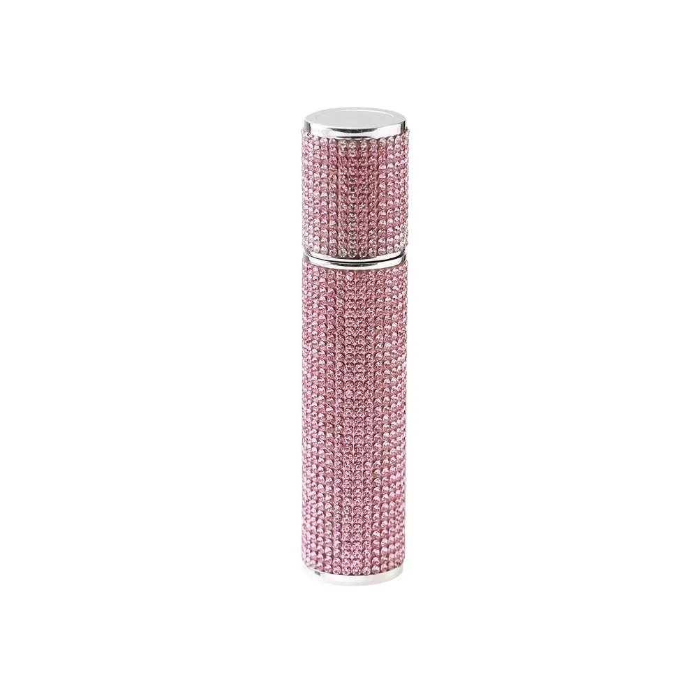 Bouteille de parfum anti-fuite de 10ml, récipient cosmétique en strass complet, rechargeable, récipient de parfum à brume Ultra-fine pour femme
