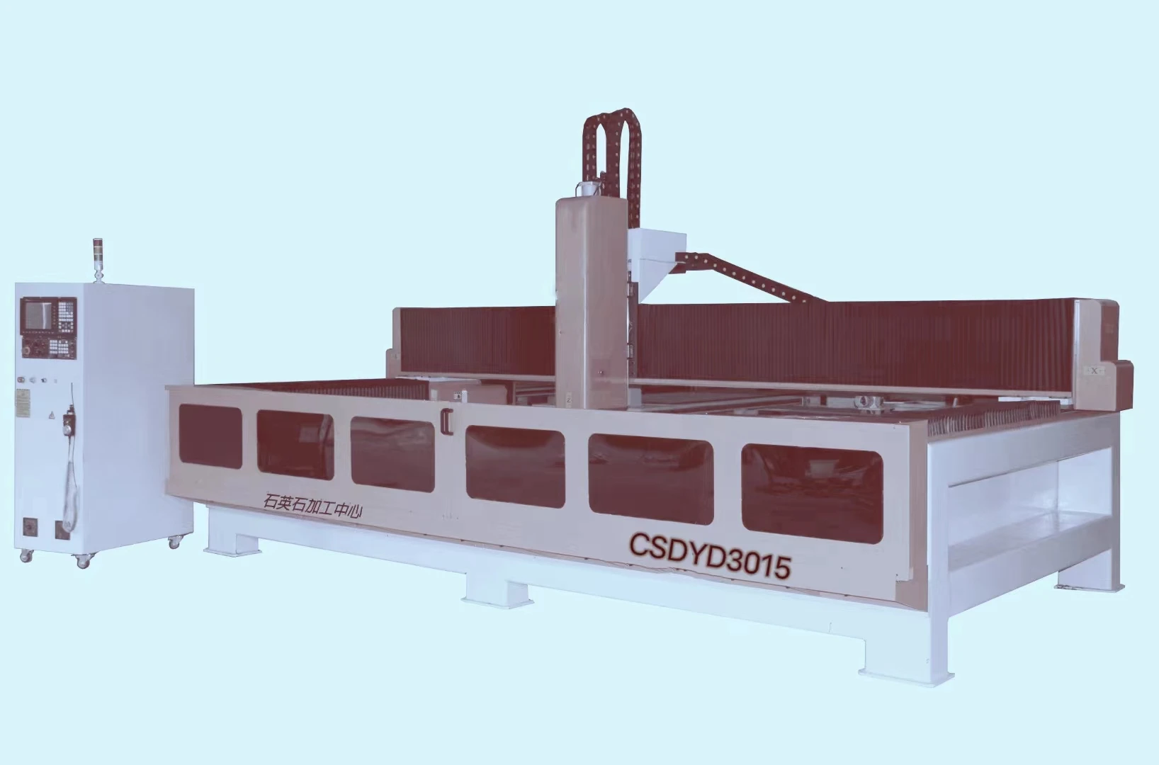 Stein-Küchenarbeitsplatte, Badezimmer-Waschbeckenloch, automatischer Wechsel zum Schleifscheiben-Verarbeitungszentrum, kann die Größe anpassen