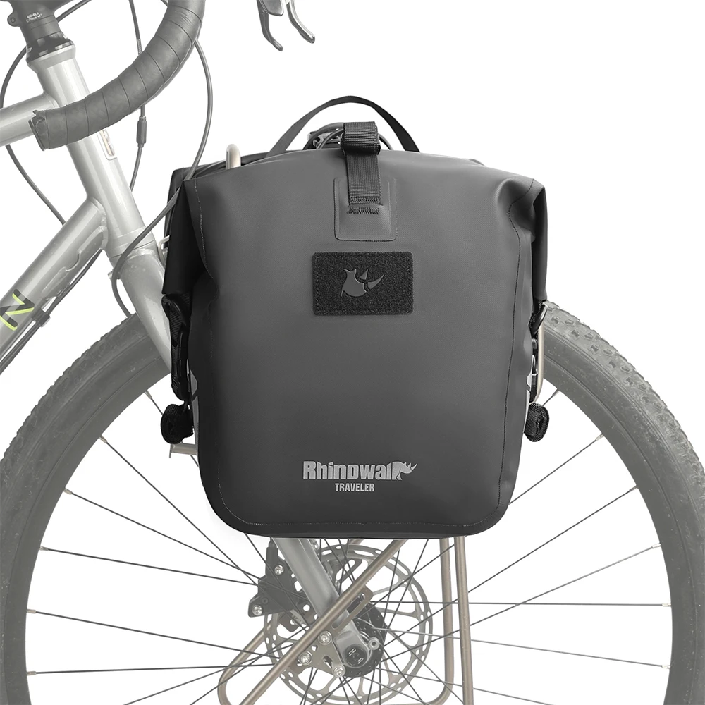

Rhinowalk 12 Liter Bicycle TPU Waterproof Pannier Bag for Rear Bike Rack Bike Saddle Bag for Commuting,Touring, Cycling 1 Piece