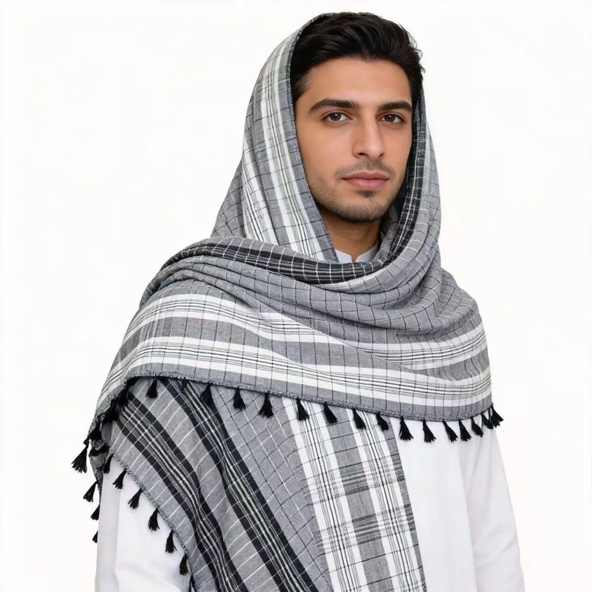 Muslim Caps For Men Scarf Headscarf  Islamic Kerchief Hijab Saudi Arabia Jewish Turban Headwraps Pakistan Outdoors 05652