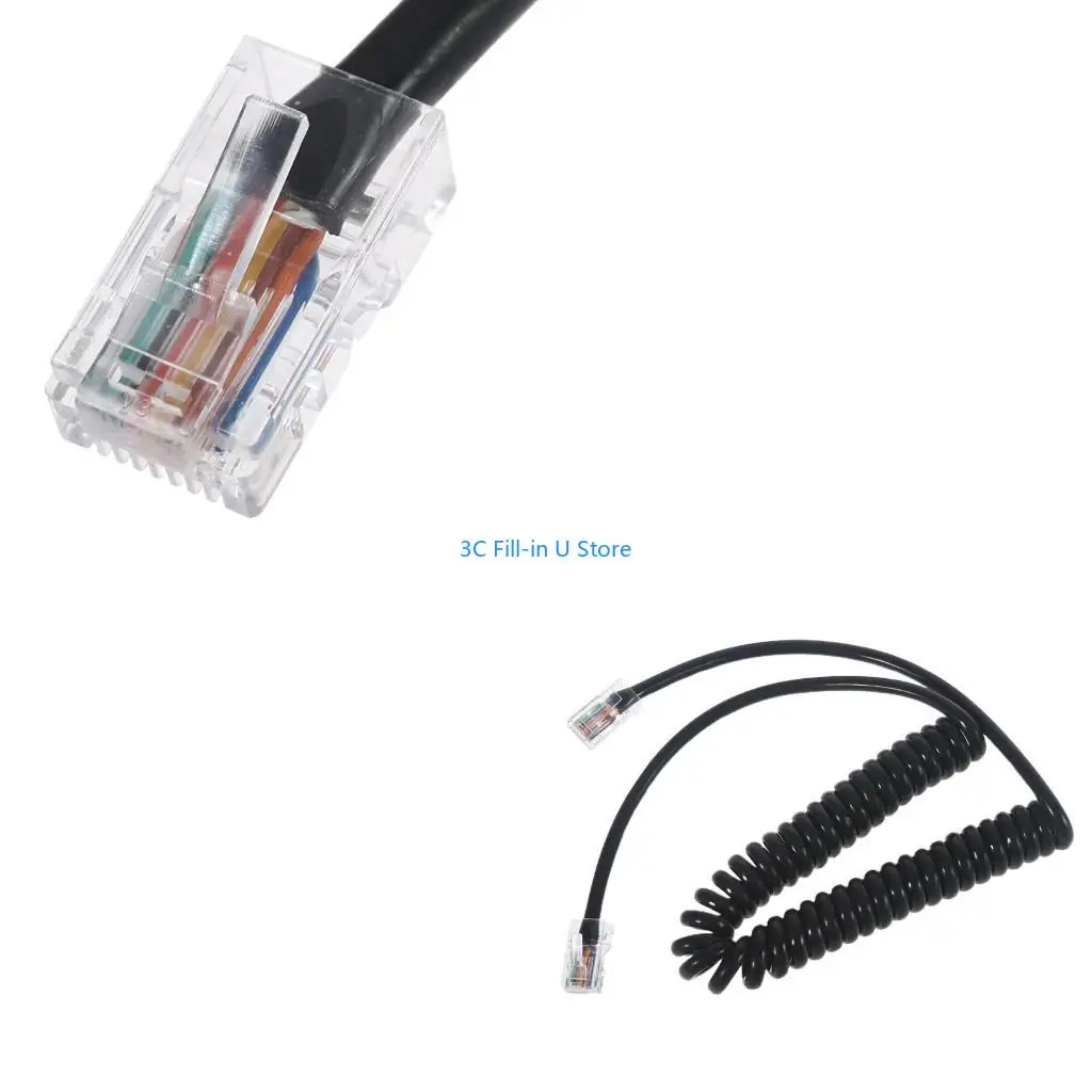 G8TA RJ-45 8 دبوس إلى 8 دبوس سلك كابل مايكروفون للراديو المحمول HM-151 OPC-1153 HM-98 #1