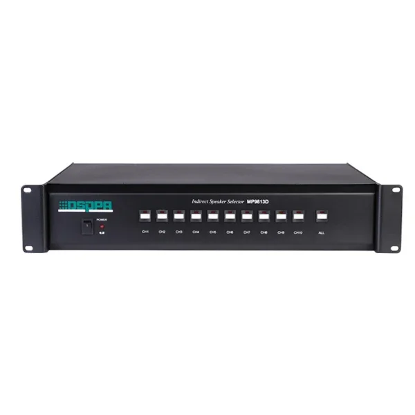 Professional audio, video 100V Automatic PA System 10 Channels Program Selector