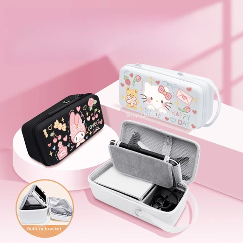 Sanrio Hello Kitty Switch bolsa de almacenamiento NS súper gran capacidad SwitchOLED mango cargador Base almacenamiento completo