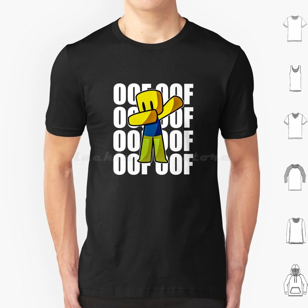 Cute Gaming Noob-Oof Meme Dabbing Dab Hand Drawn Noob Gamer T Shirt Big Size 100% Cotton Dab Dabbing Game Noob Heed Oof Game