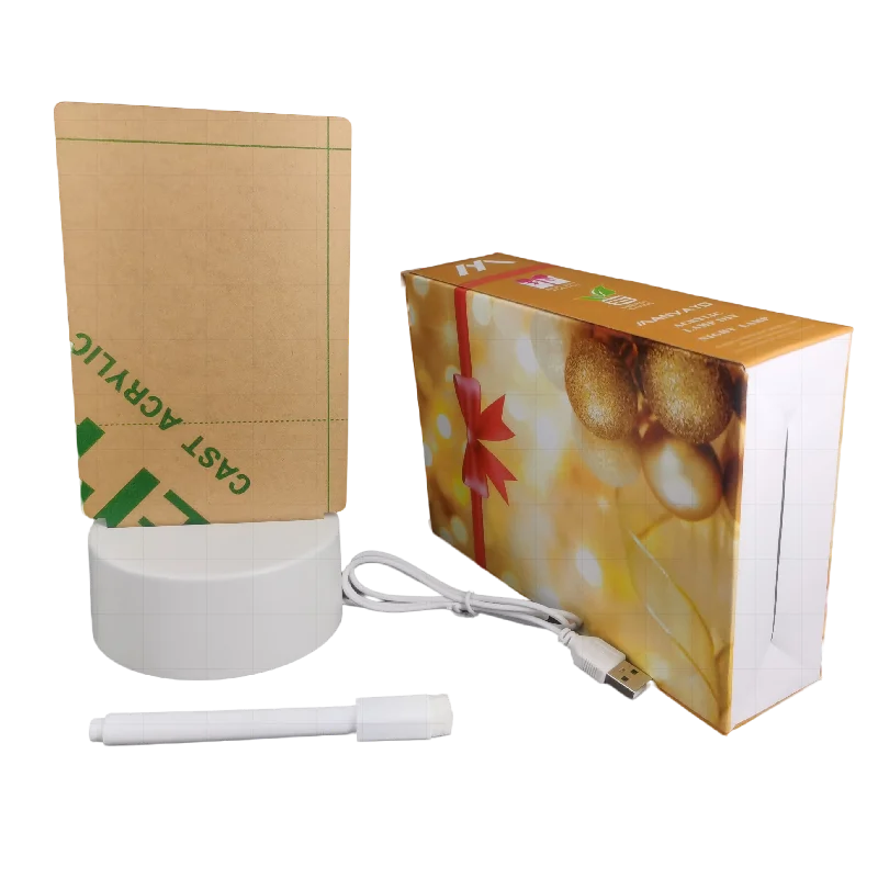 USB Message Board With Box Note Board Holiday Light With Pen Gift For Children Girlfriend Led Night Light Decoration Night Lamp