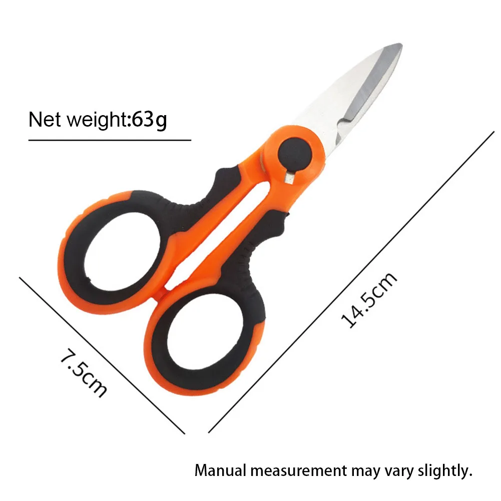 Portable Fishing Line Cutter Stainless Steel Fishing Line Cutter Non-Slip Handle Pliers PE Braided Line Cutting Tool Accessories