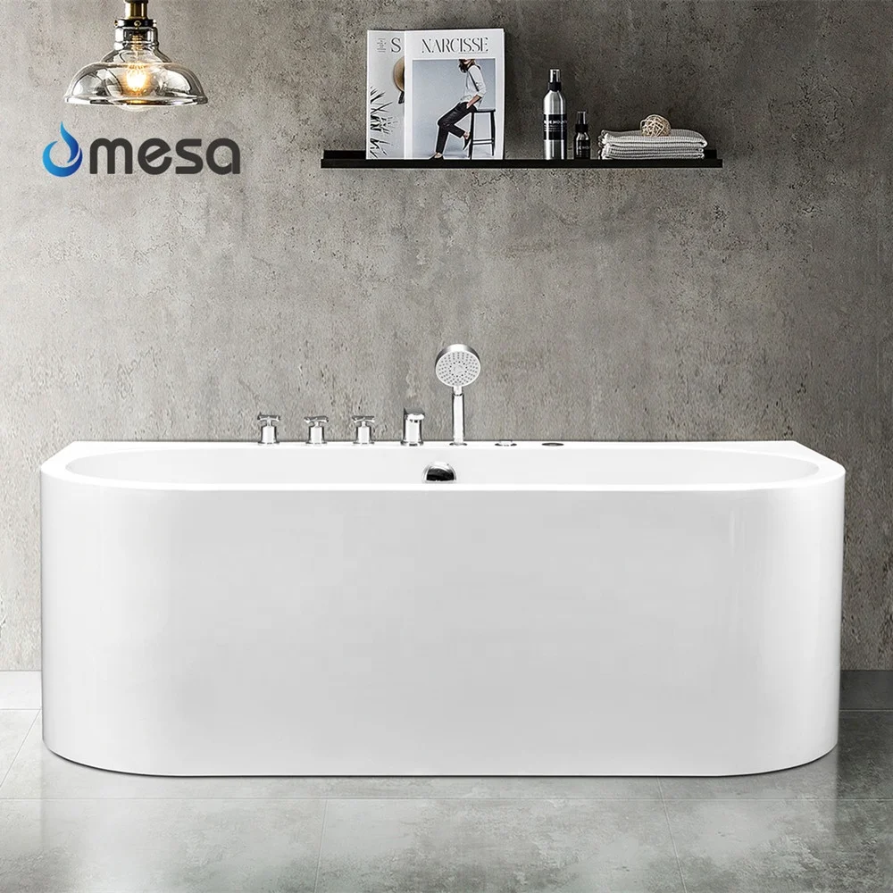 Jetted Long Soaking Drop In Freestanding Massage Bathtub Tubs With Shower