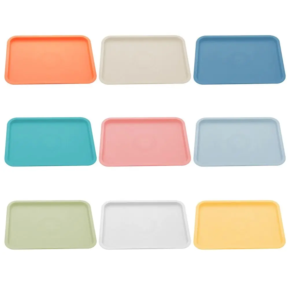 Nordic PP Pallet Plastic Tray Food Bread Pan Rectangular Storage Household Kitchen Supplies Hotel Service Tray Dessert