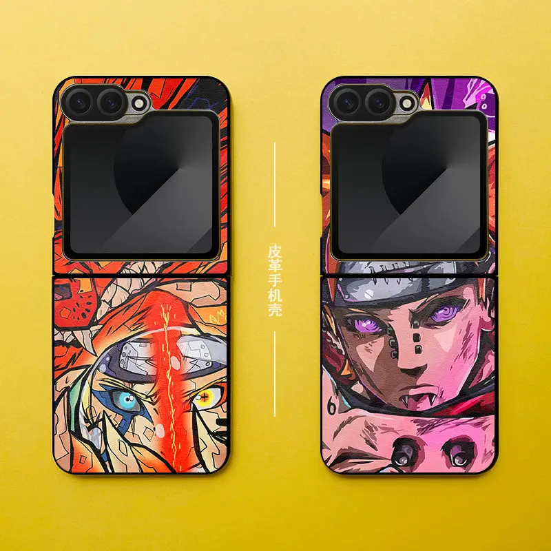 NARUTO animation peripherals, various styles, suitable for Samsung Galaxy Z Flip2 3 4 5 6 7 FE mobile phone protective case