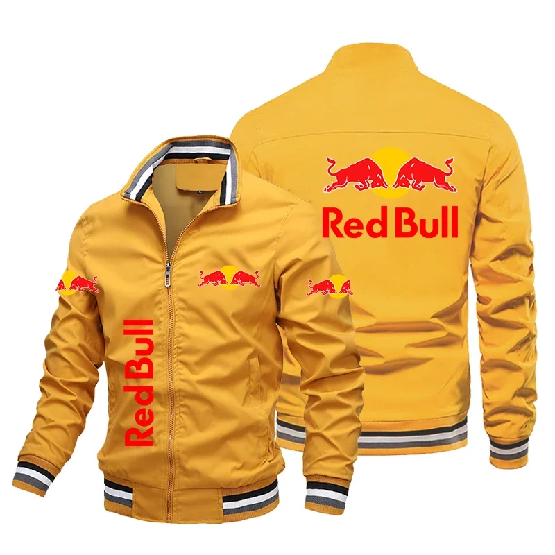 Rode Bull Race Jack Voor Heren 2024 Nieuwe Trendy Casual Motorjas Sportkleding Custom Red Bull Racing Team Kleding Jassen