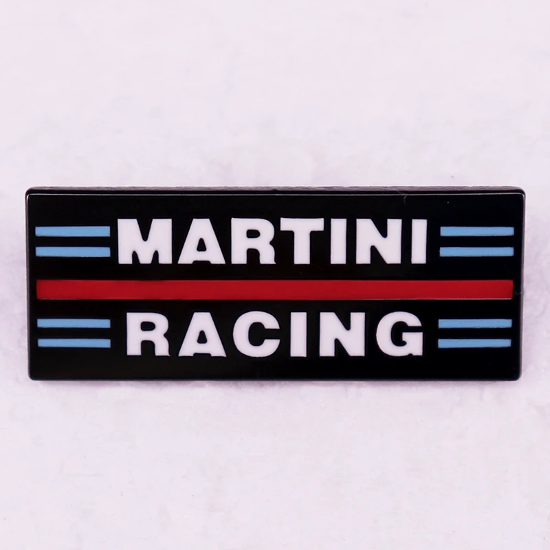 Martinis Racing Enamel Pin Brooch Badge Auto Car Motorsport Heritage Jewelry Gift