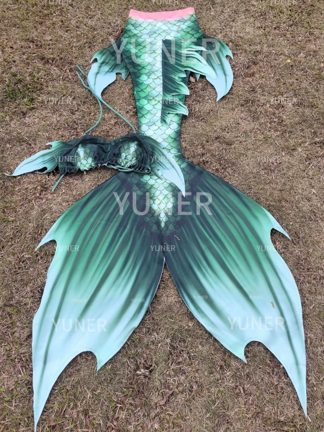 MRYUNER حورية البحر دوريا مامهيينا حورية البحر ذيل المحيط أداء ملابس السباحة الغوص حورية البحر زي