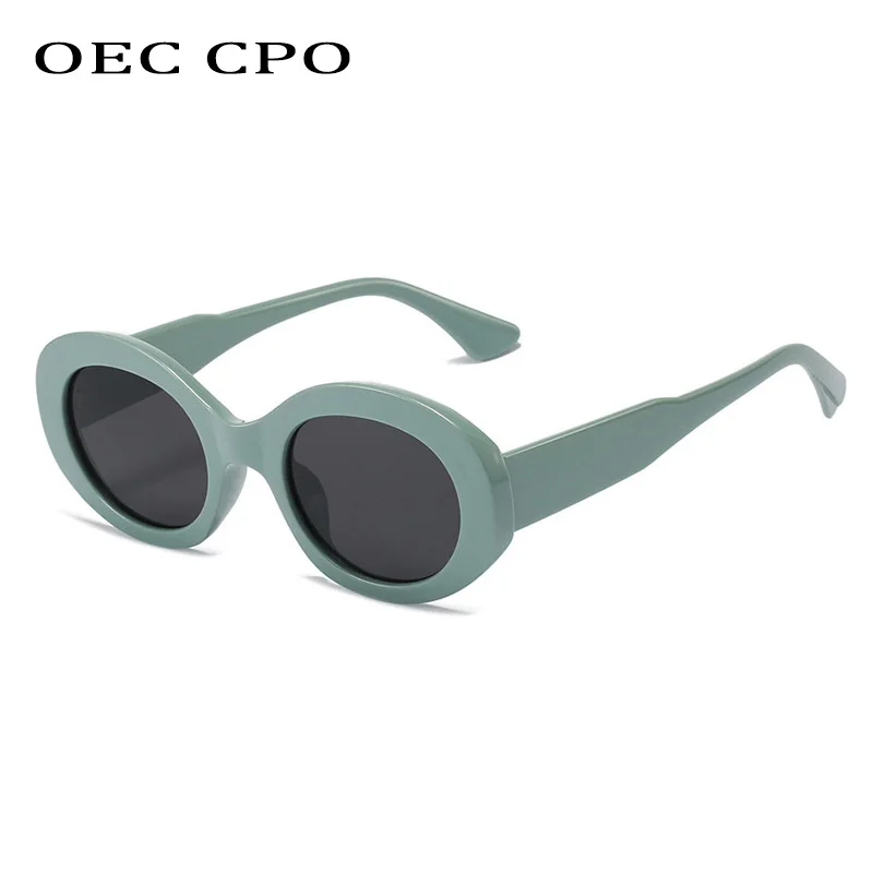 OEC CPO Small Round Sunglasses Women Brand Designer Leopard Sun Glasses Female Trending Shades Steampunk Eyeglasses Goggle UV400