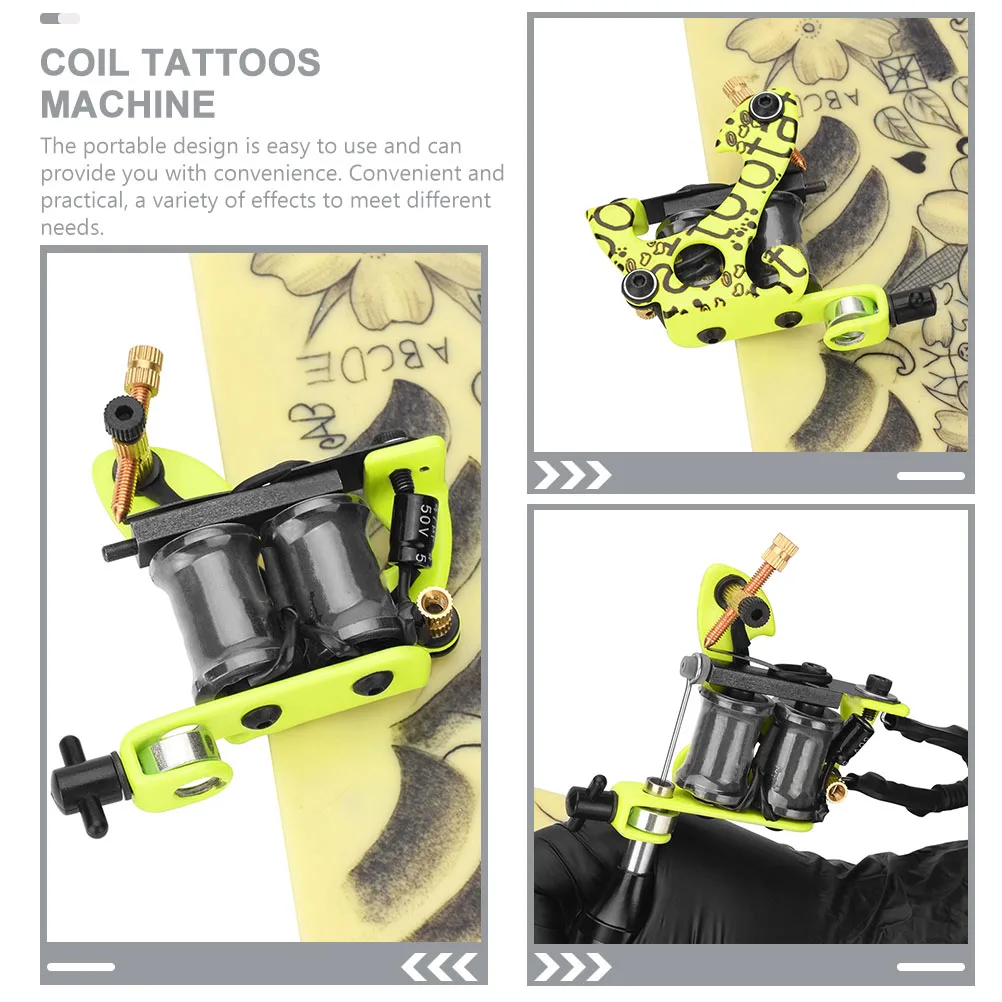 安定したワイヤー精密巻線を備えたタトゥーコイルマシンで、スムーズでクリアなサウンドを実現 安全な肌のためのポータブルデザイン