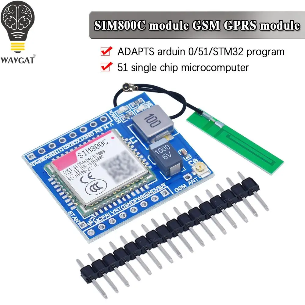 modulo-sim800c-gsm-gprs-5v-33v-ttl-placa-de-desenvolvimento-ipex-com-bluetooth-e-tts-para-arduino-stm32-c51