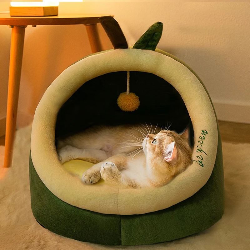 Warm cat bed Sleeping nest Winter