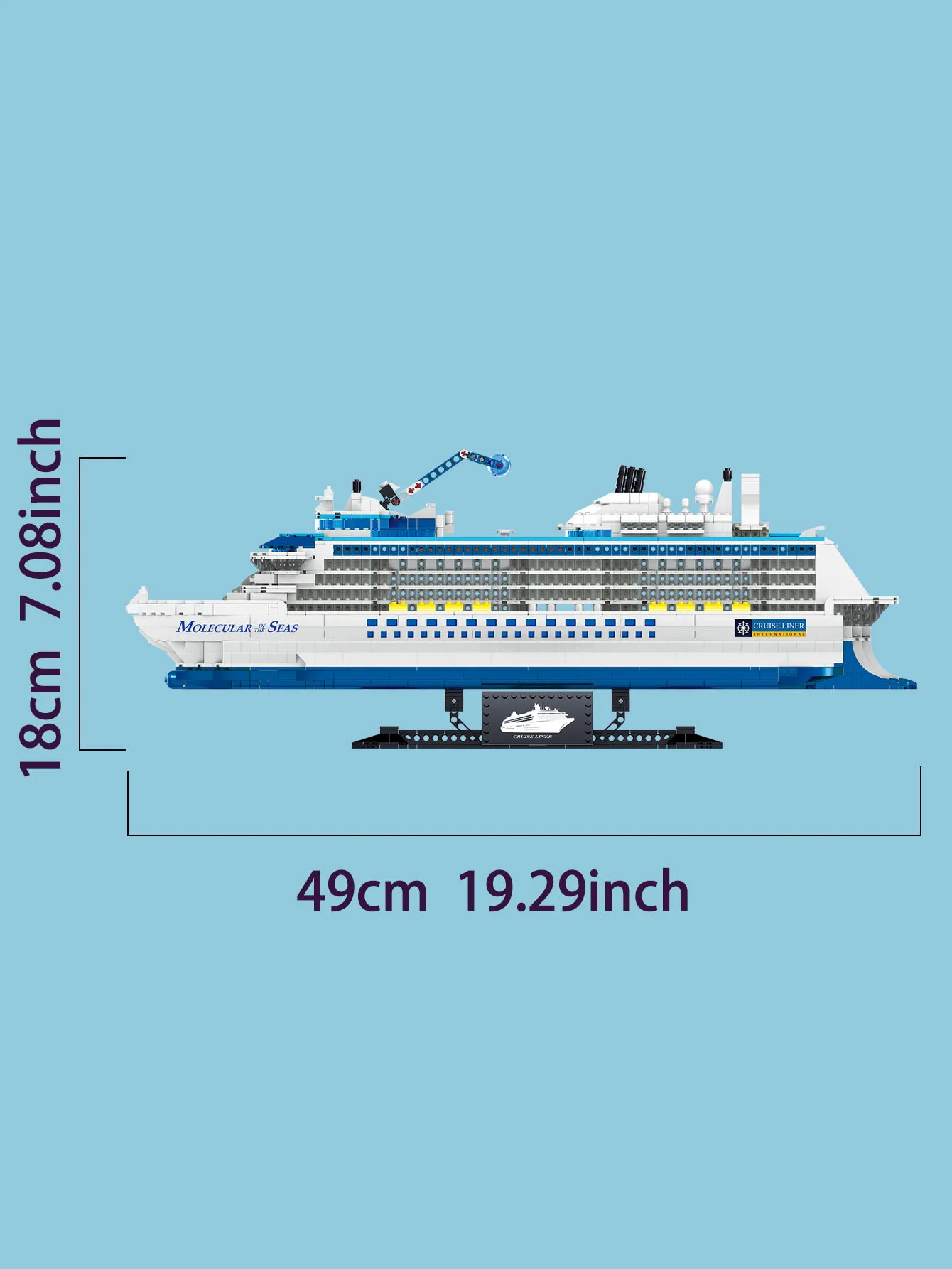 2428PCS MOC Luxury cruise ship \