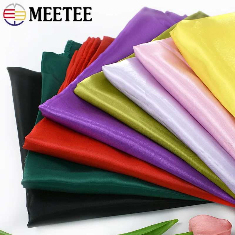 

45*145cm Liquid Satin Fabric Metallic Luster Fabrics for Trench Coat Wedding Dress Smooth Flash Cloth Suit Clothing DIY Material