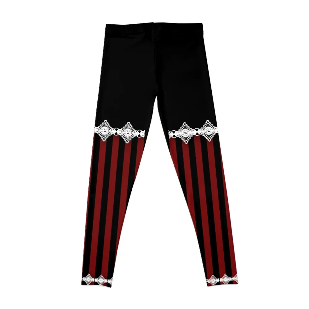 Barock'n'Lace - Red and Black version Leggings for girls gym womans Womens Leggings