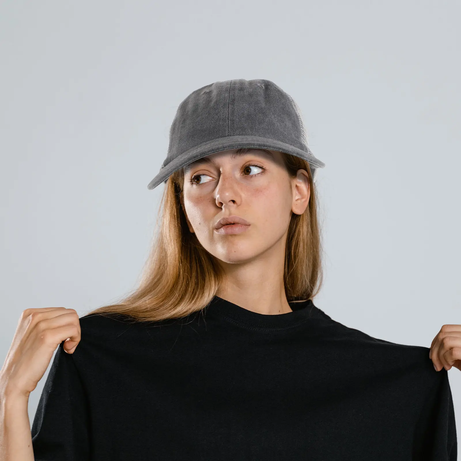 

Adjustable Outdoor Sports Baseball Cap Mesh Back Breathable Hat Unisex Running Sun Hat Summer Ponytail Curved Bill Casual Mesh