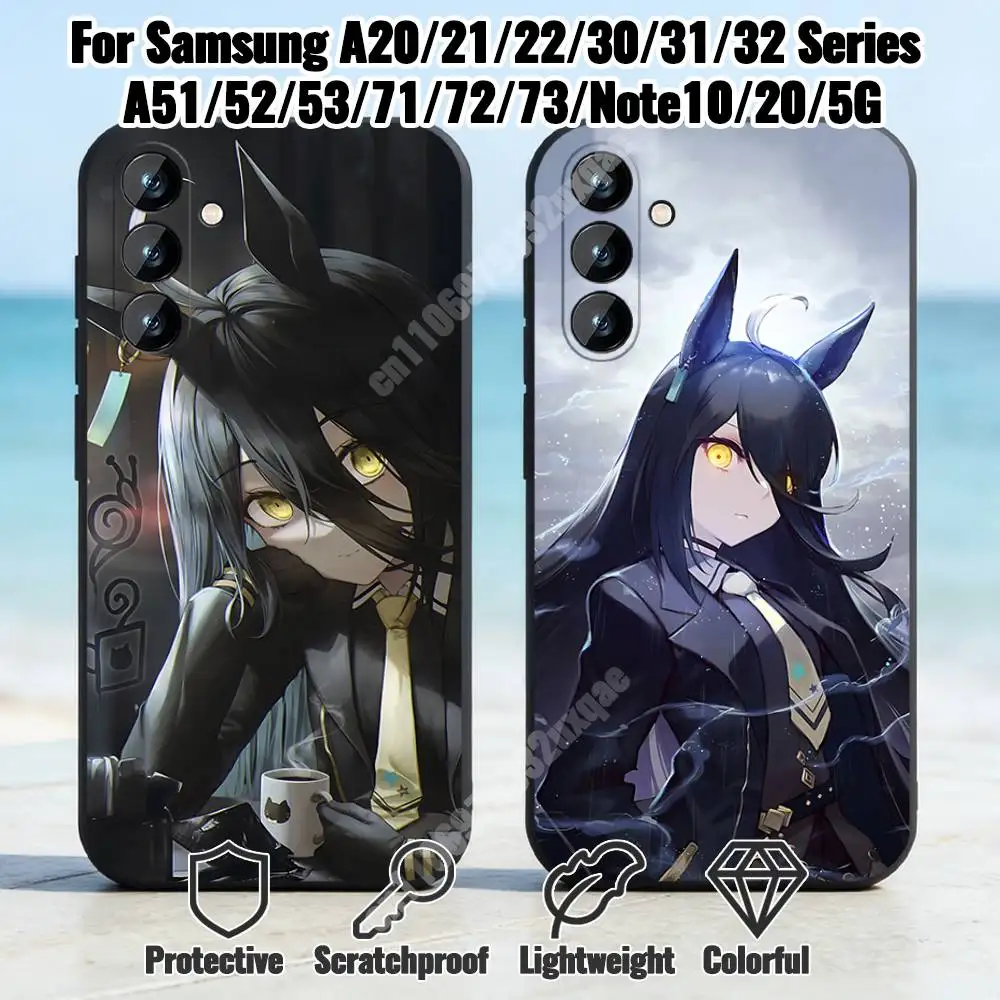 Uma Musume Manhattan Cafe Phone Case for Samsung Galaxy A12 13 A20 21 22 A30 31 32 A51 52 A71 72 Shockproof Bumper