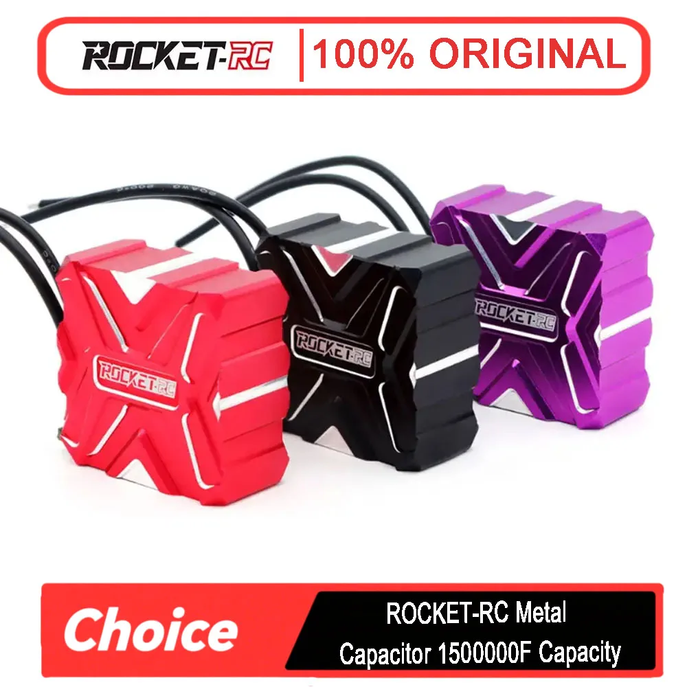 ROCKET-RC A1 Version Metal Capacitor for RC - 1500000μF, 300mΩ, 0~9.0V Withstanding Voltage, Fit 1/10 Drift Cars