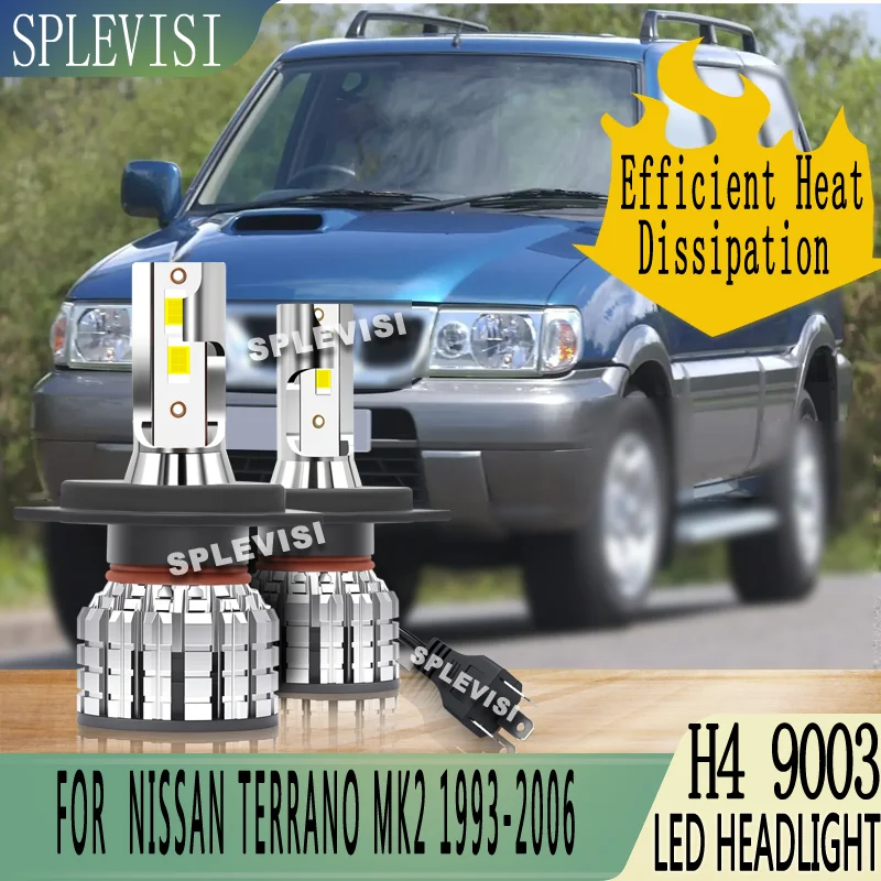 

durability and reliability Warranty Car Headlight Bulbs LED For Nissan Terrano MK2 1993 1994 1995 1996 1997 1998 1999 2000-2006