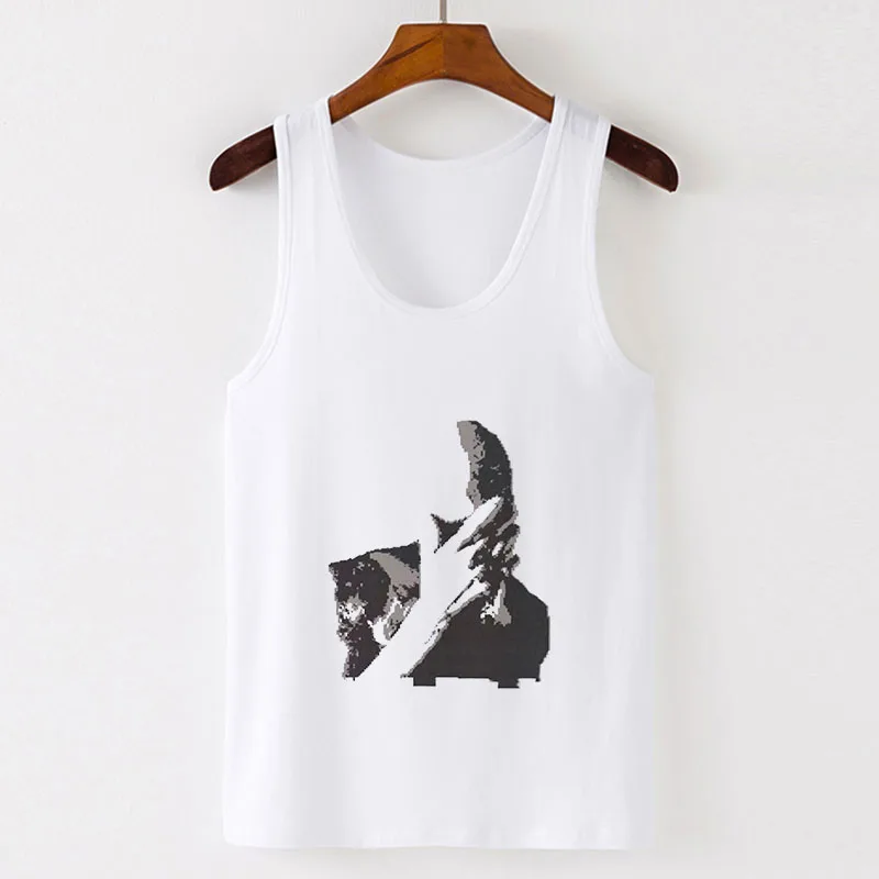 Summer 2024 New Pure Cotton Breathable Punk Slim Sexy Crop Tops Women White Sleeveless Casual Vest 2000s Girl Aesthetic Tank Top