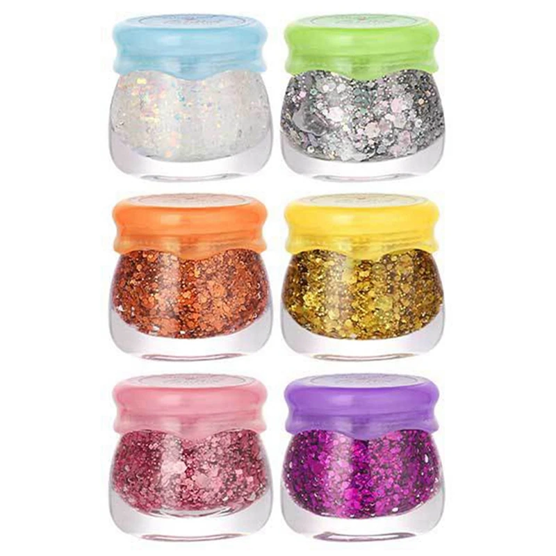 Eye Glitter Eyeshadow Nail Hair Body Face Glitter Gel Long Lasting Sparkling Sequins Festival Shinny Decoration Party